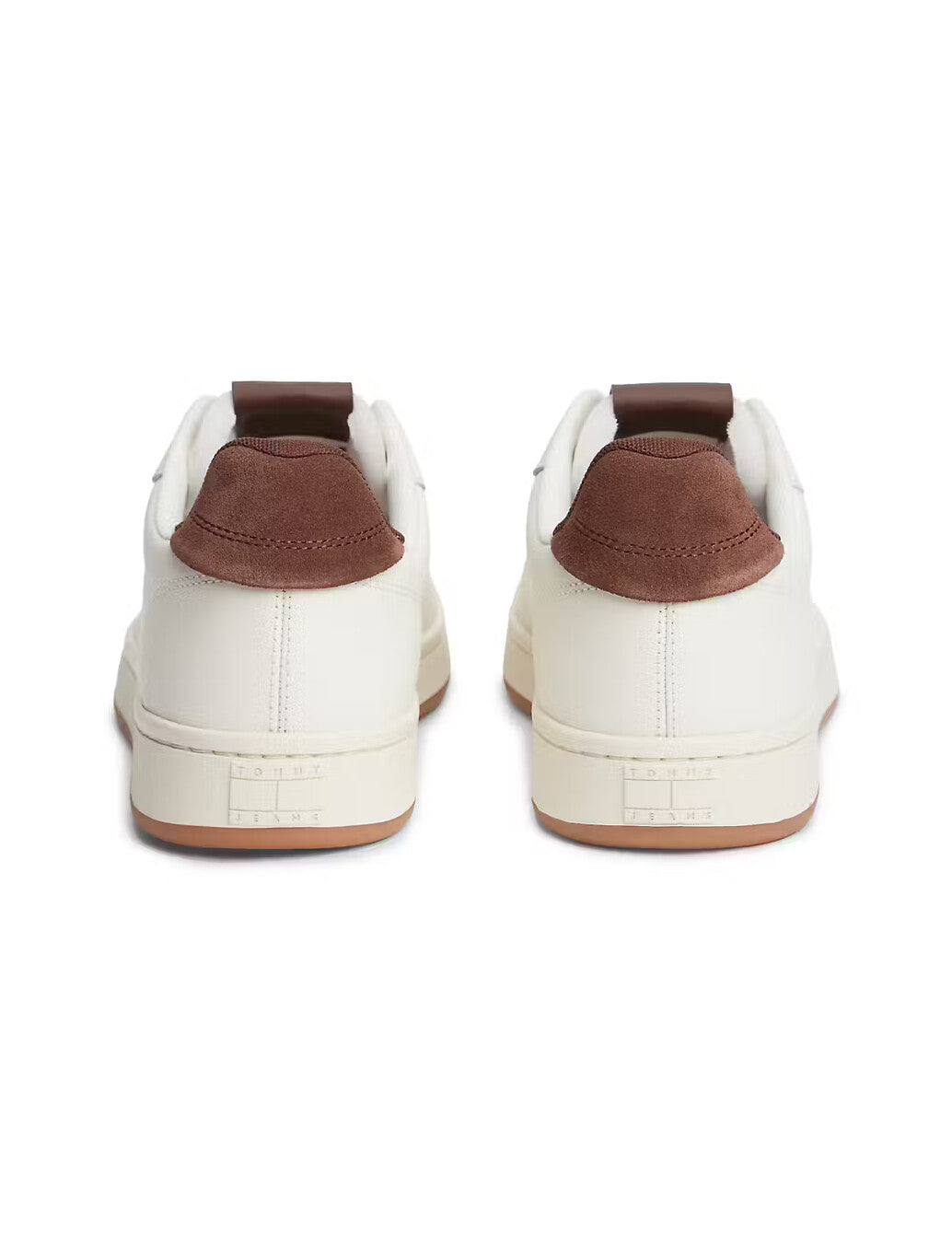 Tommy Jeans Archive '98 Leather Trainers in Off White