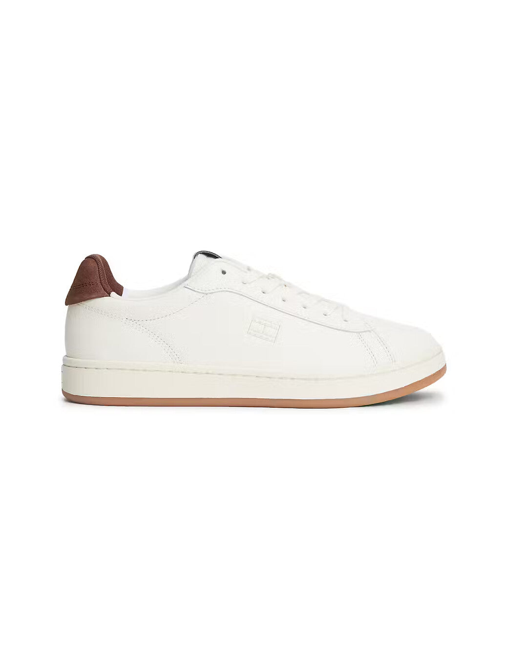 Tommy Jeans Archive '98 Leather Trainers in Off White