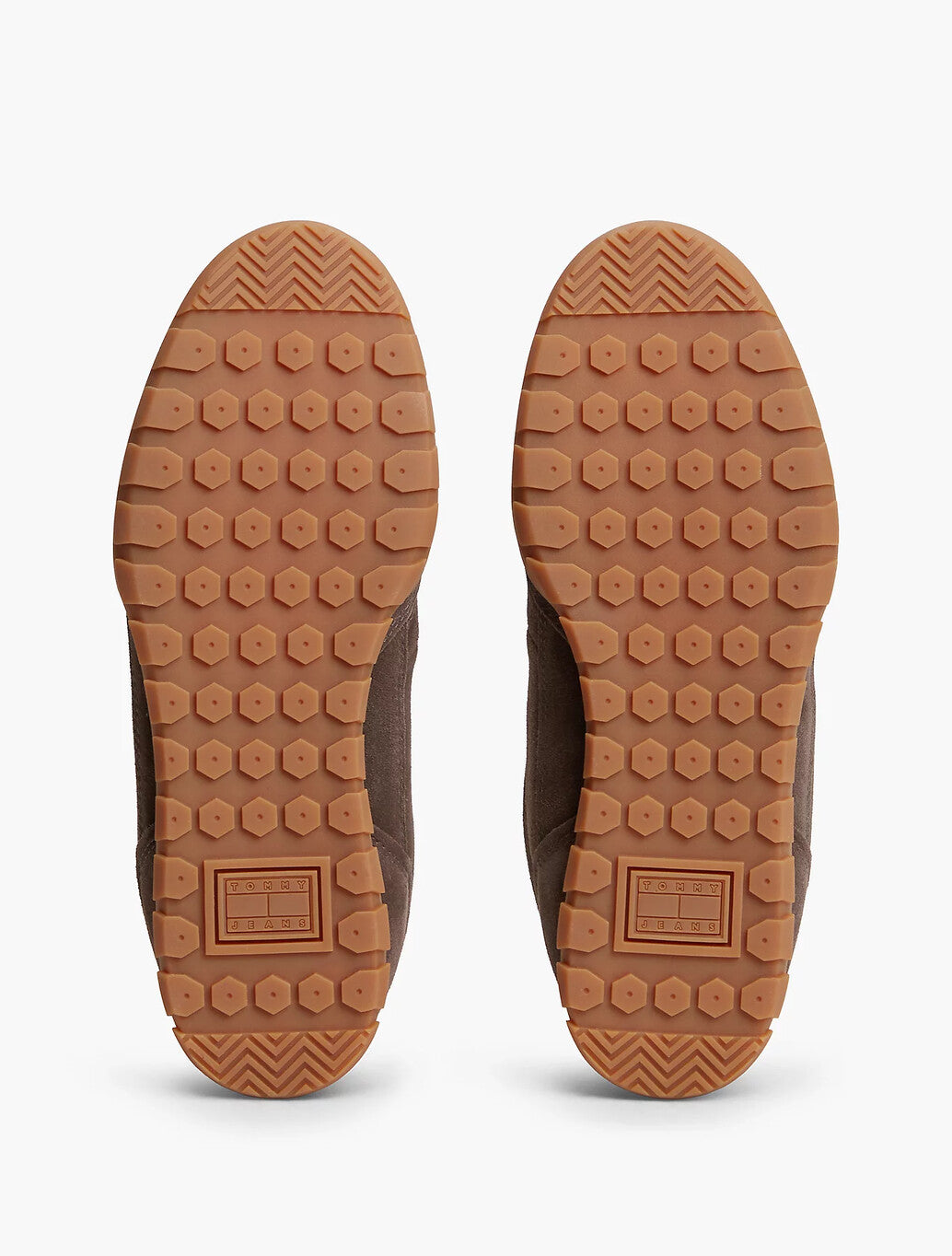 Tommy Jeans Suede Low Profile Trainers in Deep Brown
