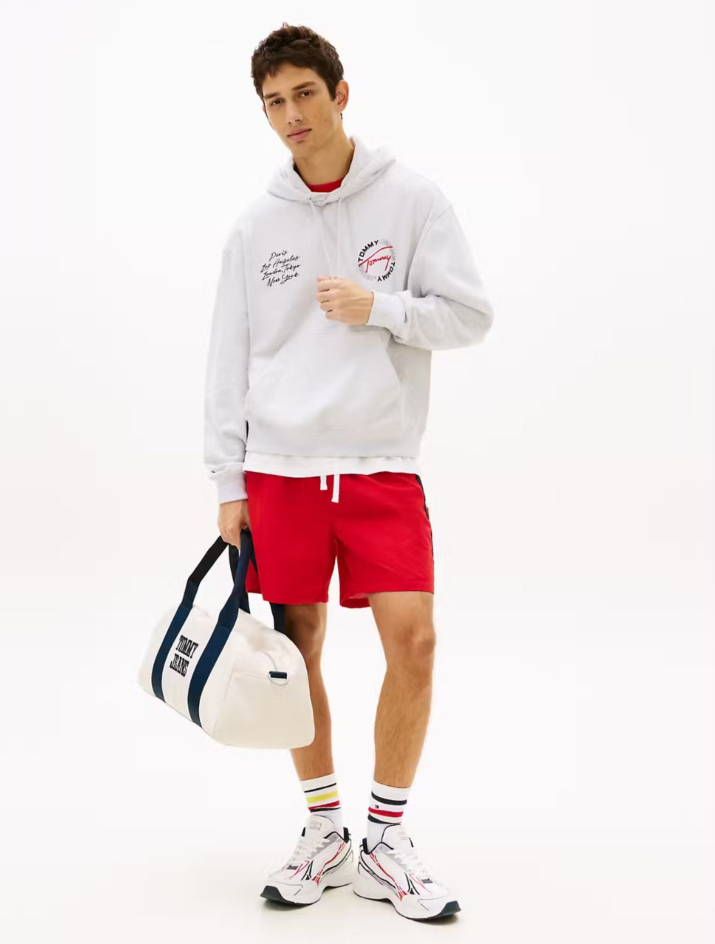 Tommy Jeans - Back Graphic Hoodie - Light Grey