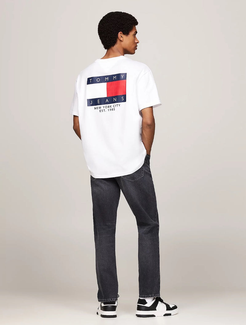 Tommy Jeans - Back Logo Crew Neck T-Shirt - White