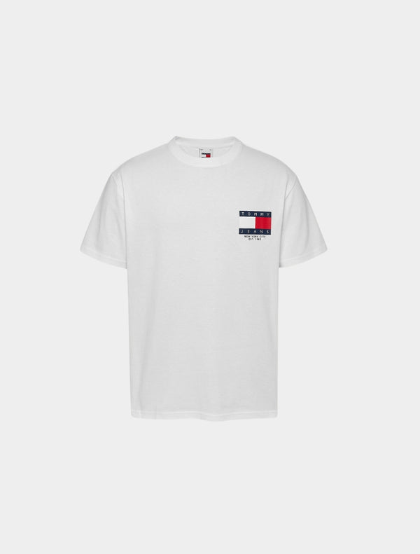 Tommy Jeans - Back Logo Crew Neck T-Shirt - White