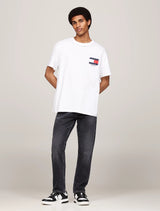 Tommy Jeans - Back Logo Crew Neck T-Shirt - White