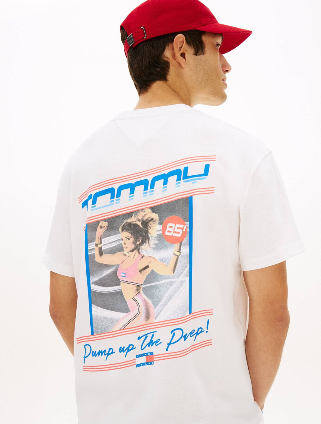 Tommy Jeans - Tommy Jeans Back Print Poster T-Shirt - Ecru