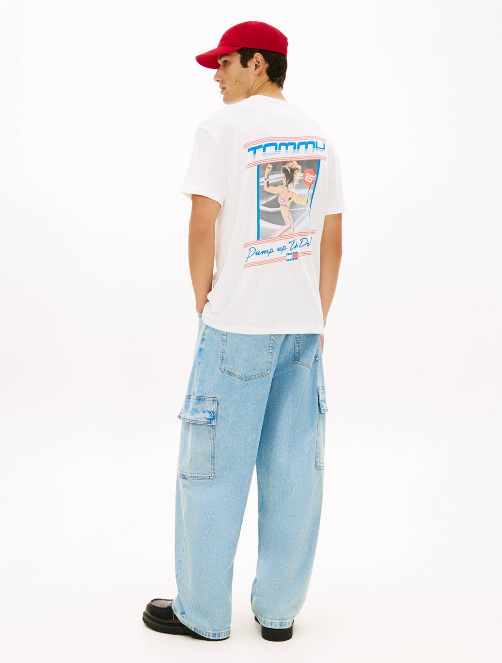 Tommy Jeans - Tommy Jeans Back Print Poster T-Shirt - Ecru