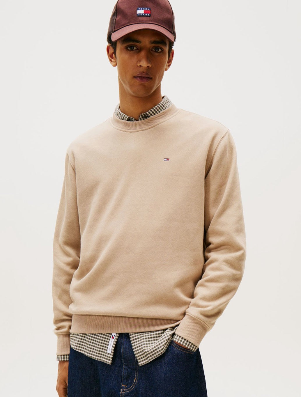 Tommy Jeans - Brushed Fleece Sweatshirt - Light Brown