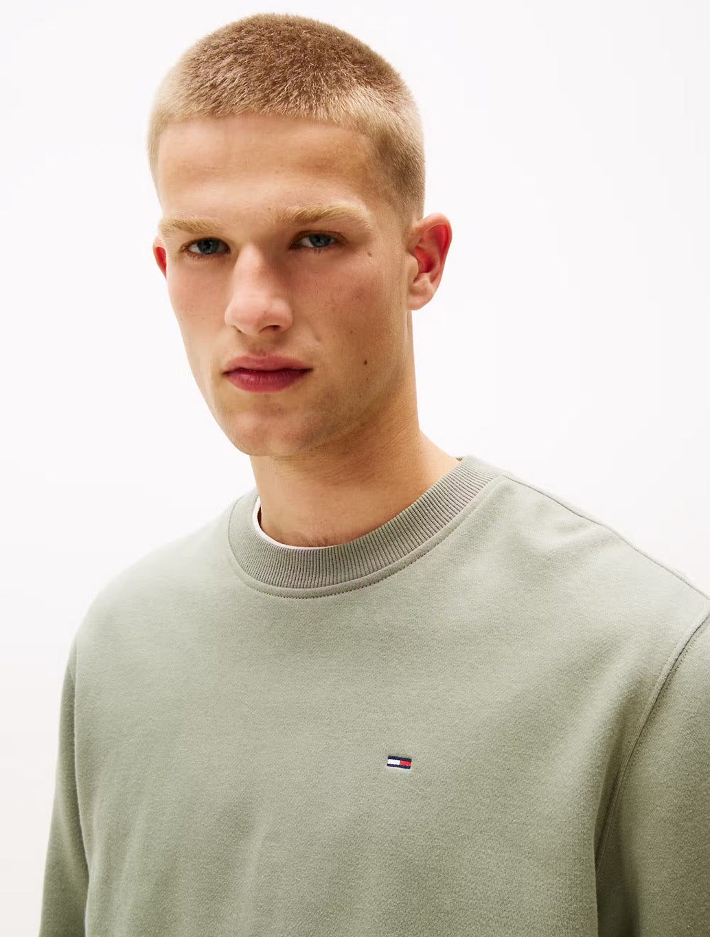 Tommy Jeans - Brushed Fleece Sweatshirt - Light Khaki