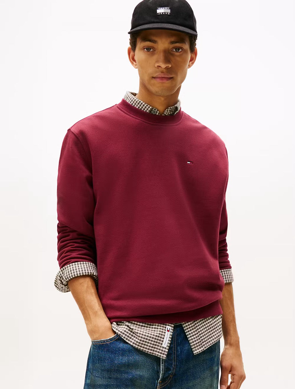 Tommy Jeans - Brushed Fleece Sweatshirt - Wine