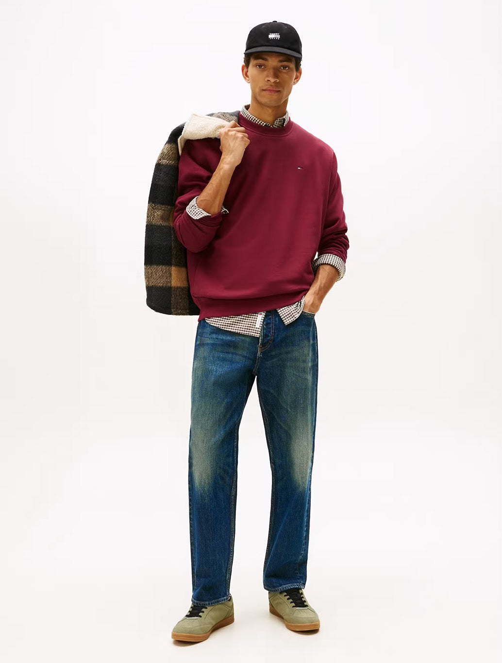 Tommy Jeans - Brushed Fleece Sweatshirt - Wine