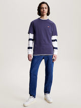 Tommy Jeans - Classic Badge Flag T-Shirt - Navy