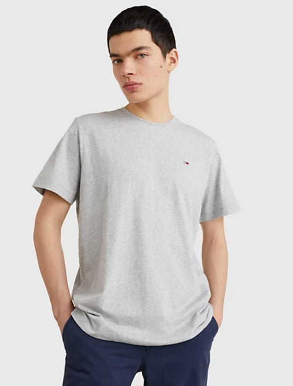 Tommy Jeans - Classic Regular Fit Crew T-Shirt - Light Grey