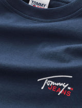 Tommy Jeans - Classic Small Flag Logo T-Shirt - Navy