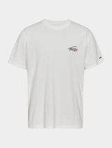 Tommy Jeans - Classic Small Flag Logo T-Shirt - White