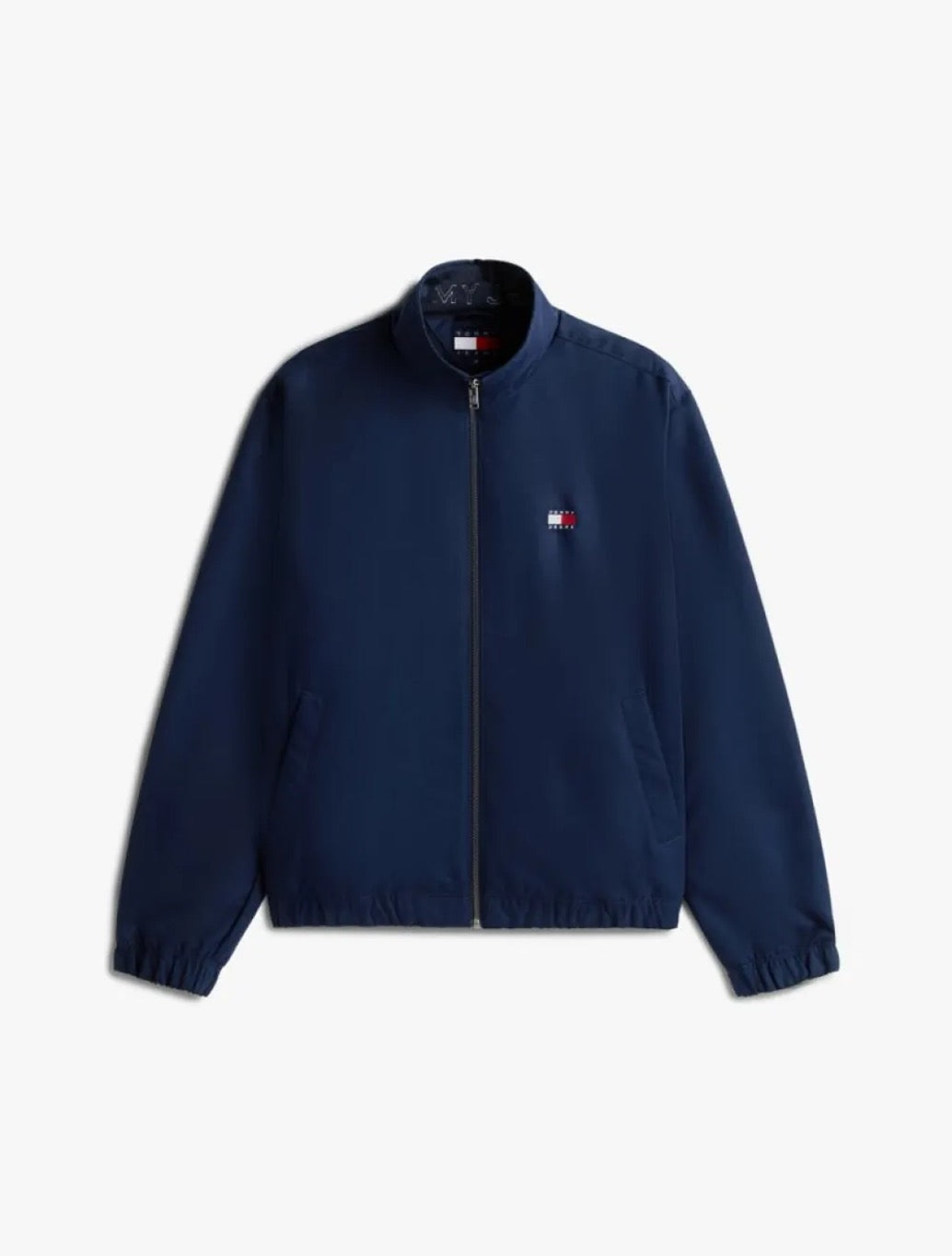Tommy Jeans Collar Logo Water Repellent Zip-Thru Jacket - Navy