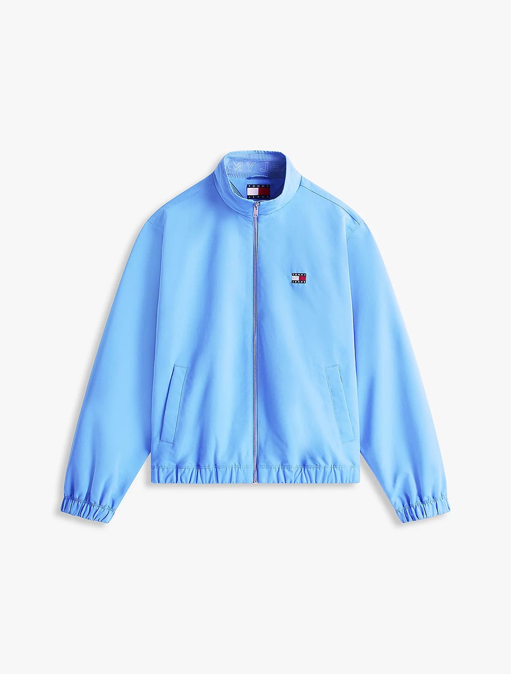 Tommy Jeans Collar Logo Water Repellent Zip-Thru Jacket - Blue