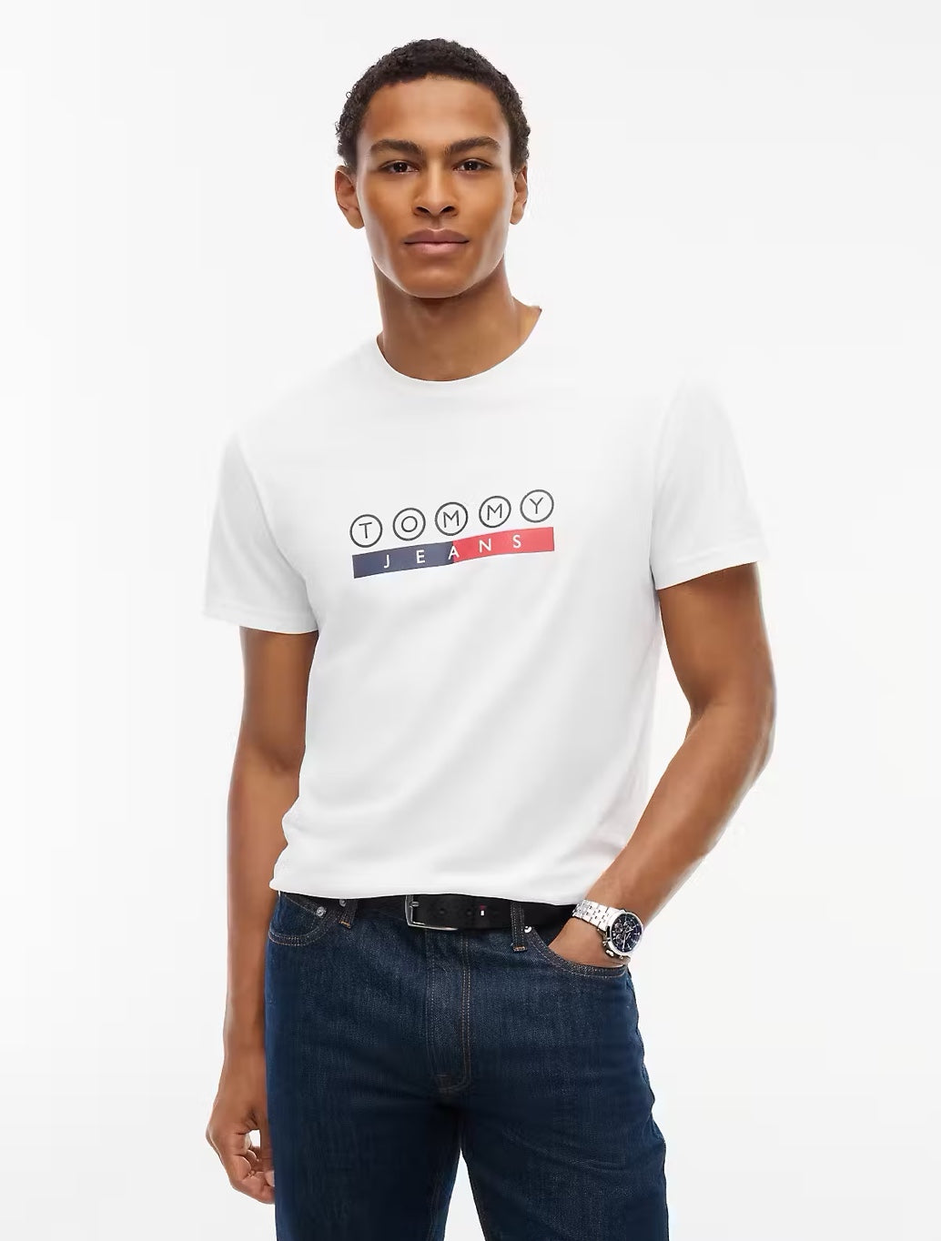 Tommy Jeans DNA Play T-Shirt in Ecru