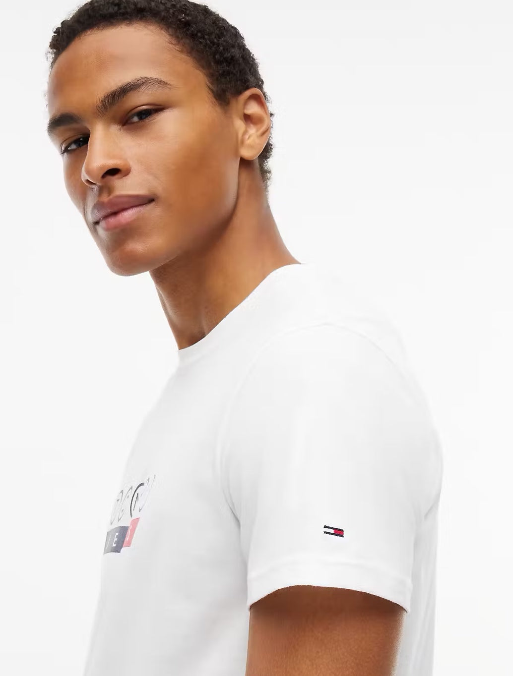 Tommy Jeans DNA Play T-Shirt in Ecru