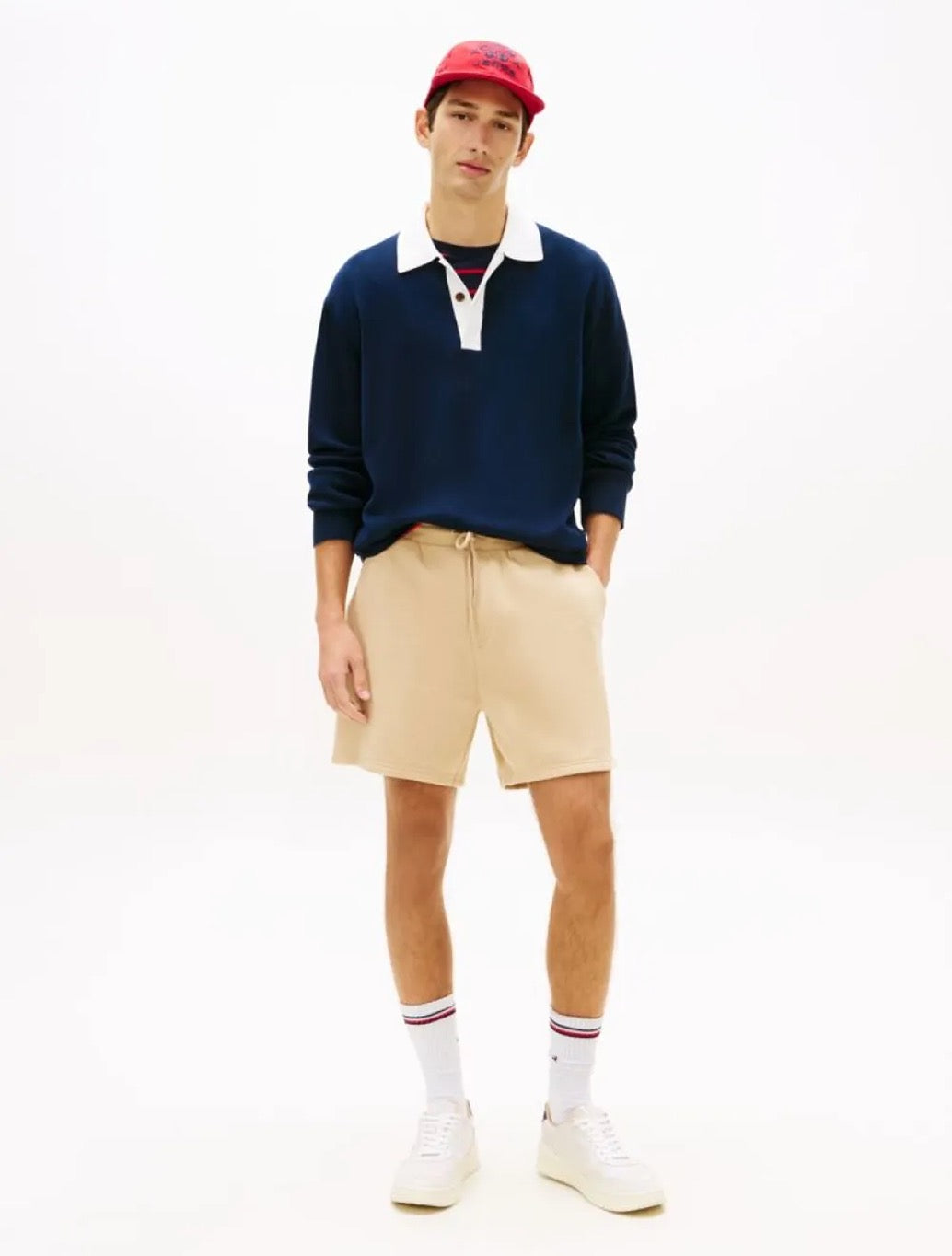 Tommy Jeans Drawstring Shorts in Tan