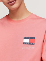 Tommy Jeans - ESSENTIAL LOGO SLIM FIT T-SHIRT - Pink