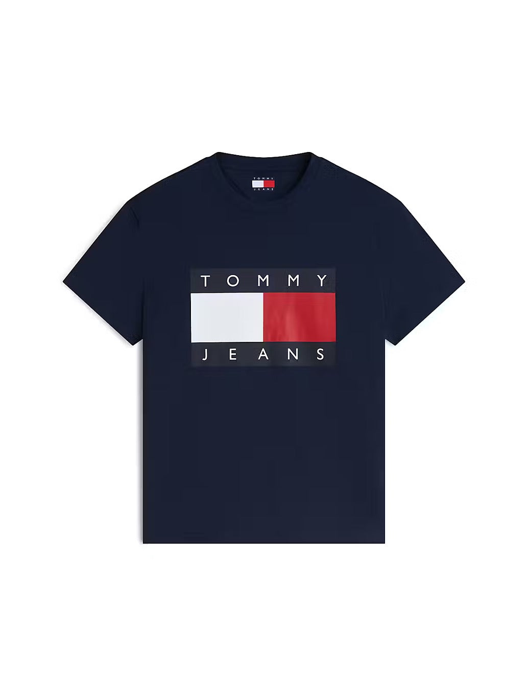 Tommy Jeans Flag Badge T-Shirt in Navy