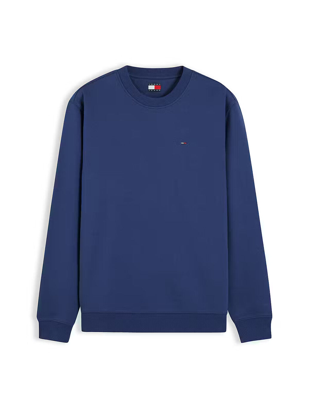 Tommy Jeans Flag Brushed Fleece Sweatshirt in Dark Blue
