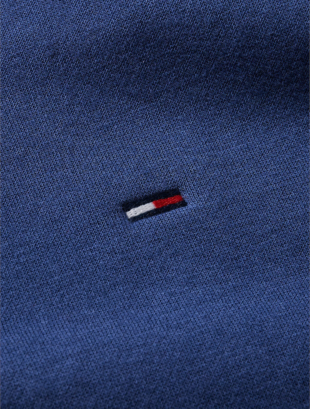 Tommy Jeans Flag Embroidery Fleece Hoody in Navy