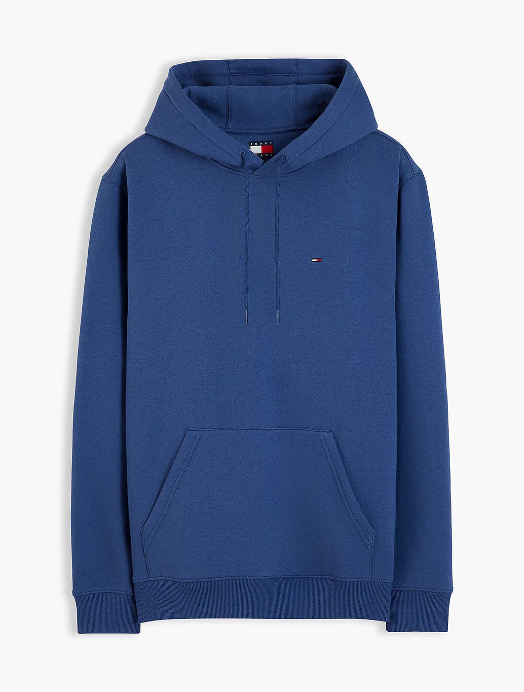 Tommy Jeans Flag Embroidery Fleece Hoody in Navy
