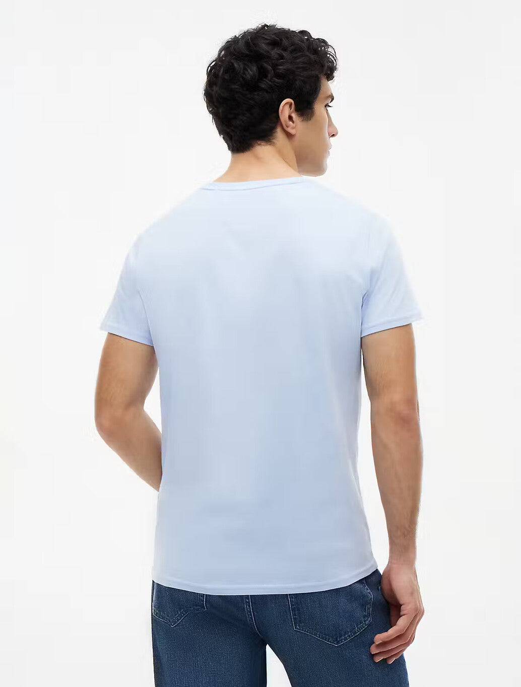 Tommy Jeans Flag Extra Slim T-Shirt in Moonlight Iris