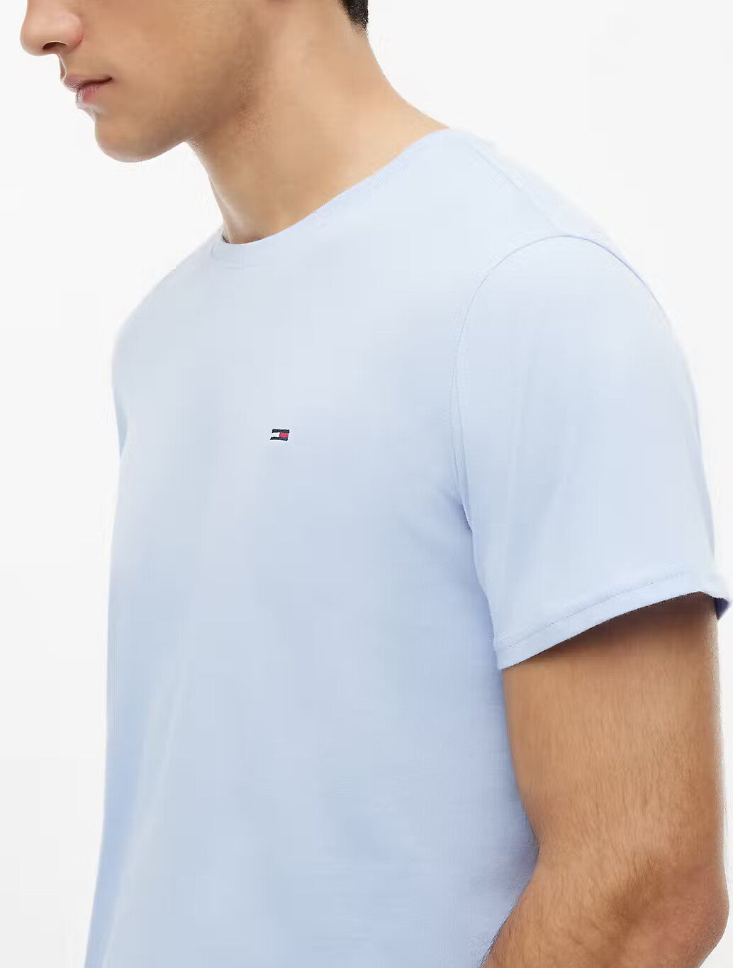 Tommy Jeans Flag Extra Slim T-Shirt in Moonlight Iris
