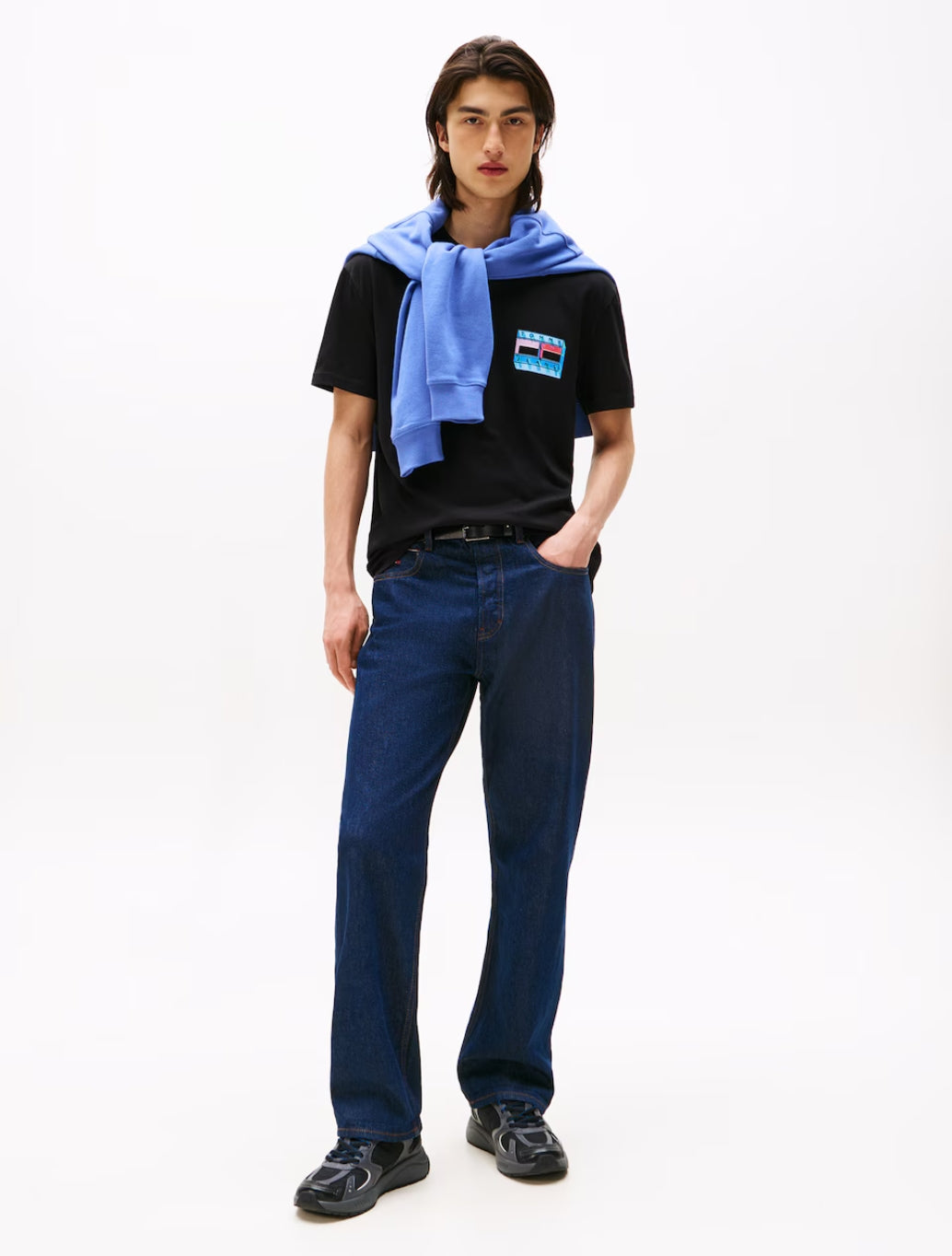 Tommy Jeans - Back Graphic Crew Neck T-Shirt - Black