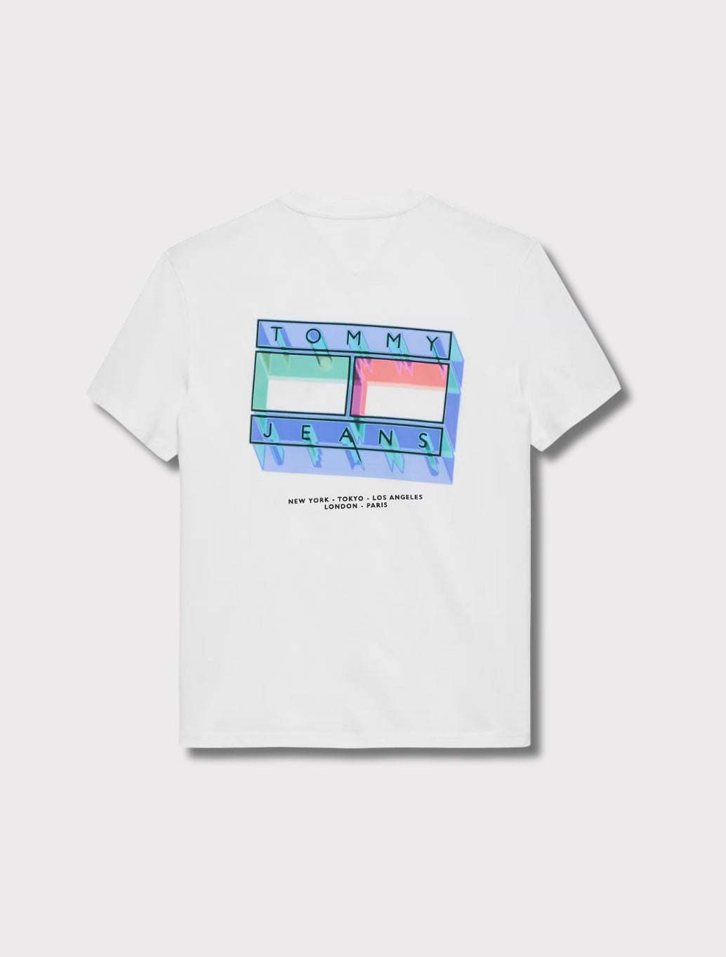 Tommy Jeans - Back Graphic Crew Neck T-Shirt - Ecru