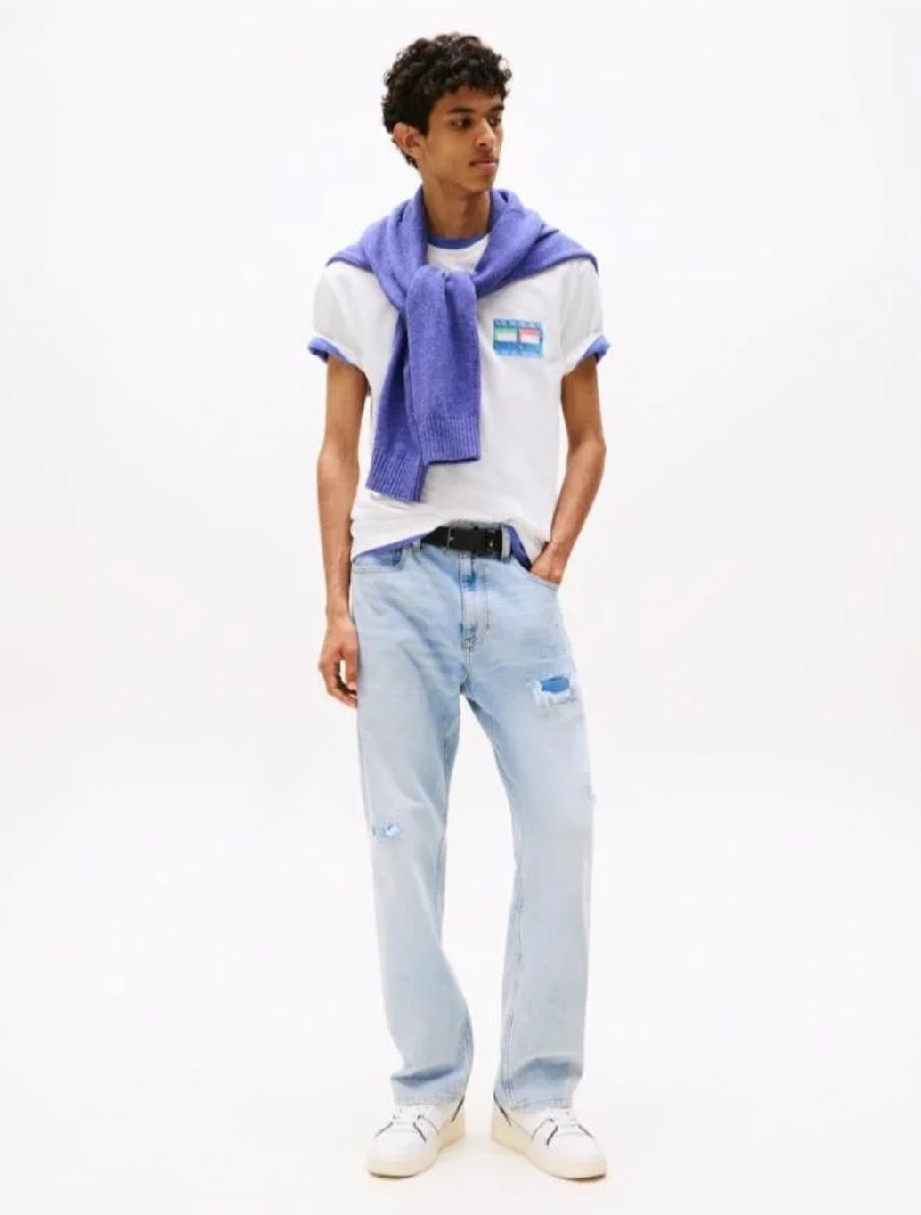 Tommy Jeans - Back Graphic Crew Neck T-Shirt - Ecru