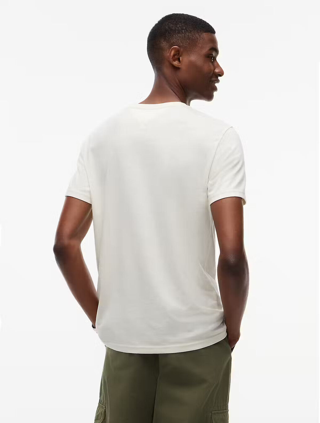 Tommy Jeans Jaspe Slim Fit T-Shirt in Cream
