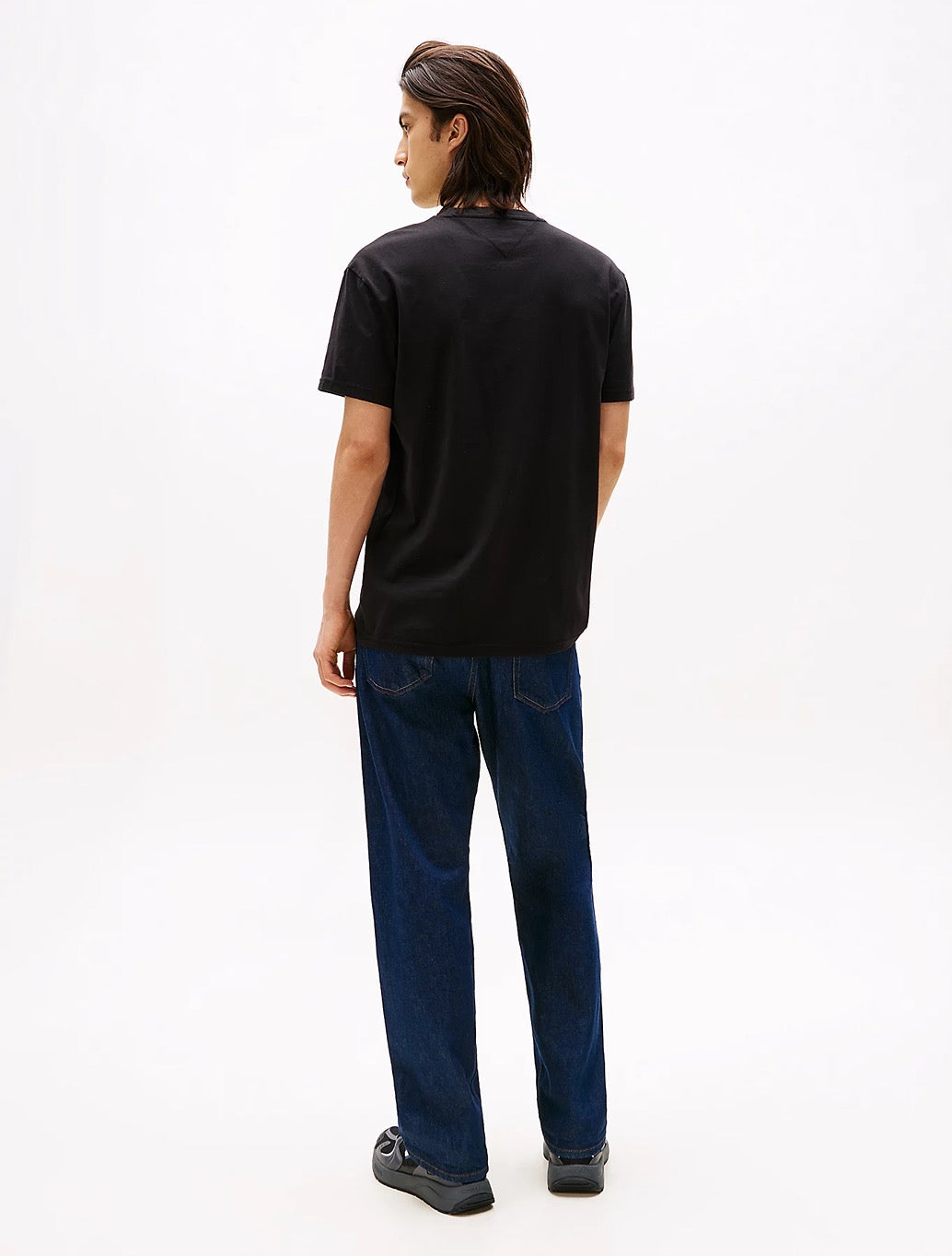 Tommy Jeans - Linear Logo Embroidery T-Shirt - Black