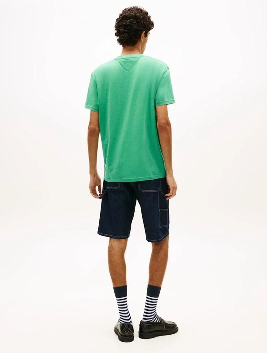 Tommy Jeans - Linear Logo Embroidery T-Shirt - Green