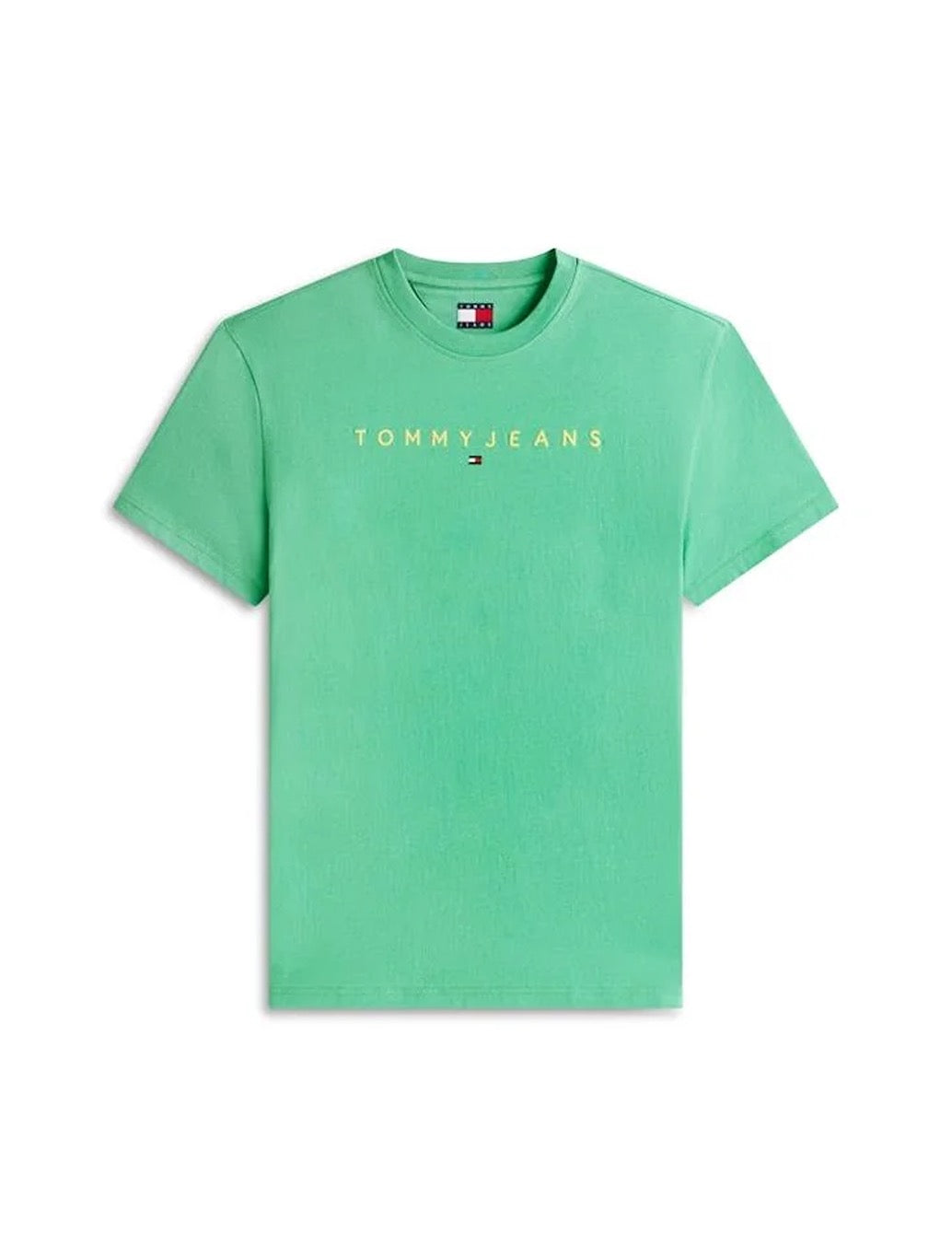 Tommy Jeans - Linear Logo Embroidery T-Shirt - Green