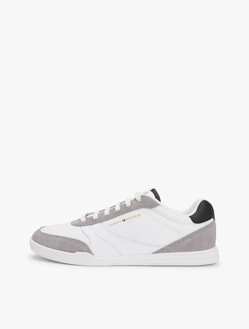 Tommy Jeans - Mixed Texture Cupsole Trainers With Leather - White