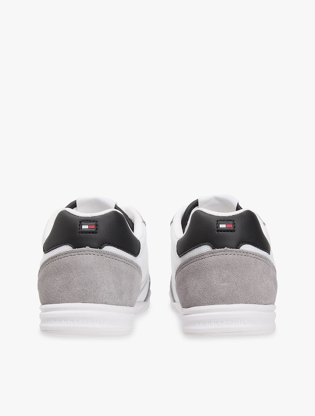 Tommy Jeans - Mixed Texture Cupsole Trainers With Leather - White