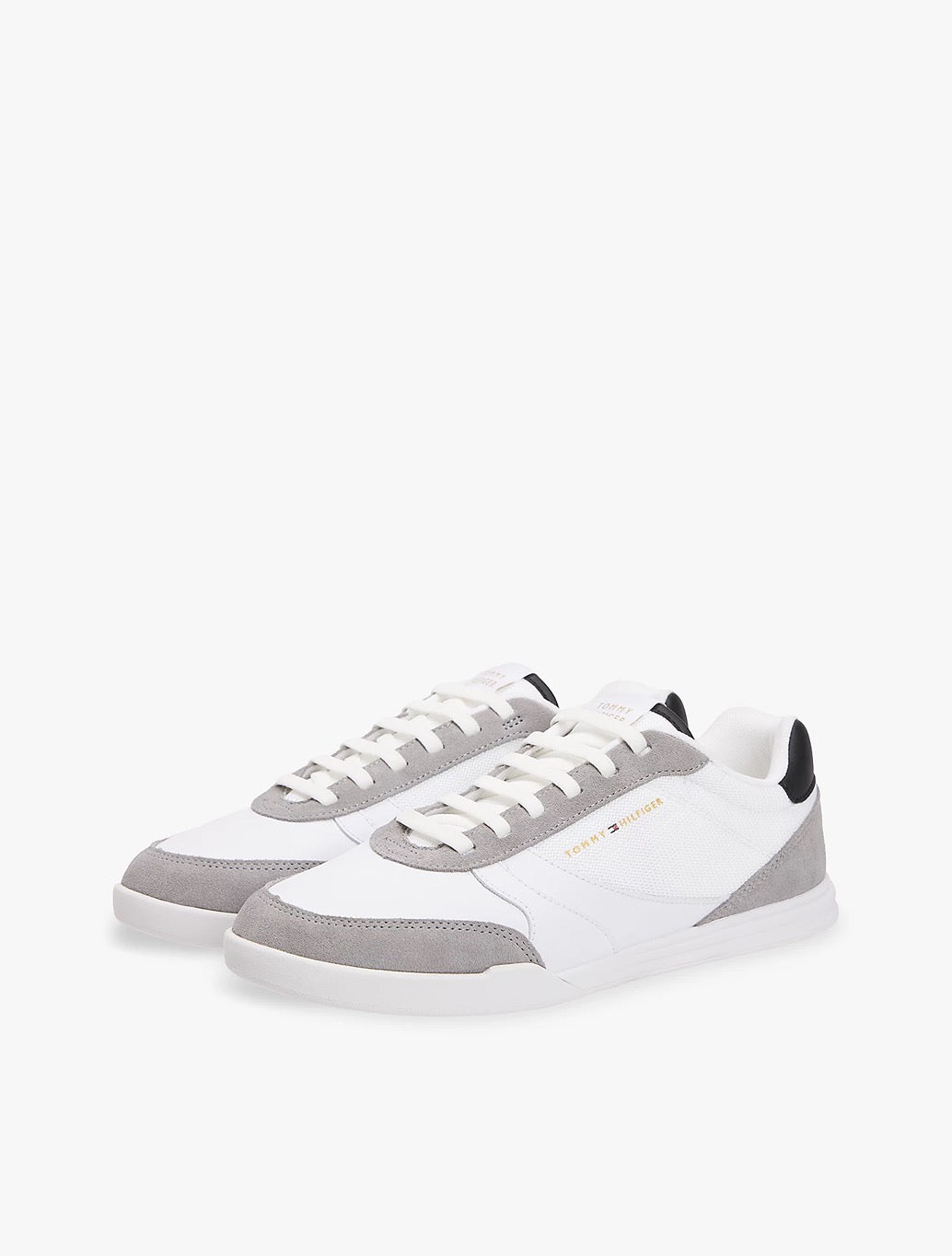 Tommy Jeans - Mixed Texture Cupsole Trainers With Leather - White