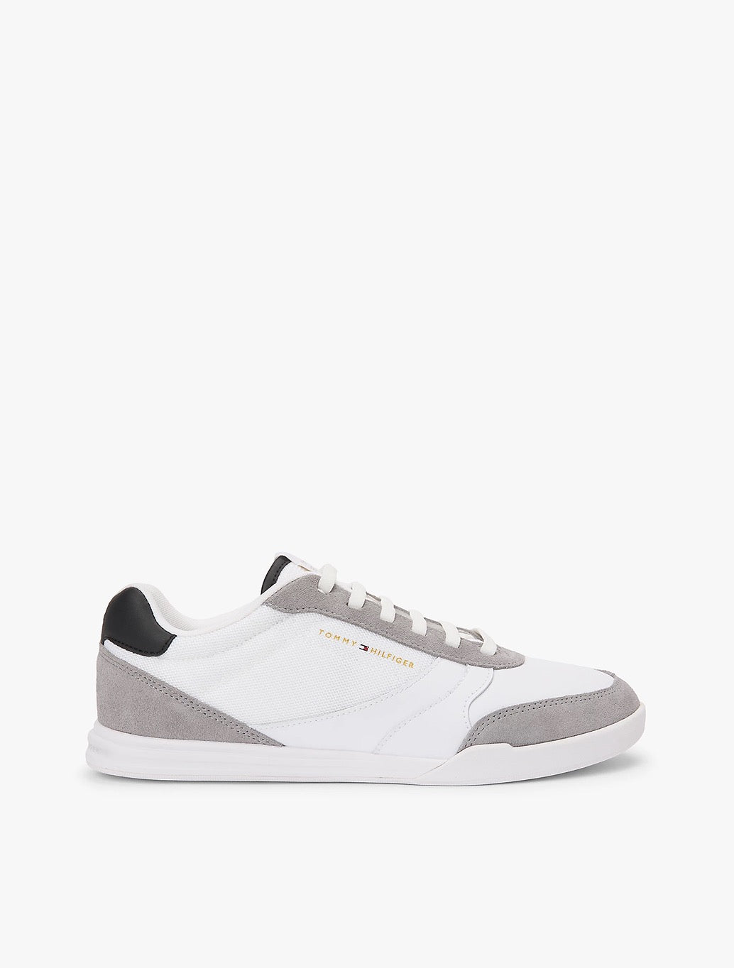 Tommy Jeans - Mixed Texture Cupsole Trainers With Leather - White