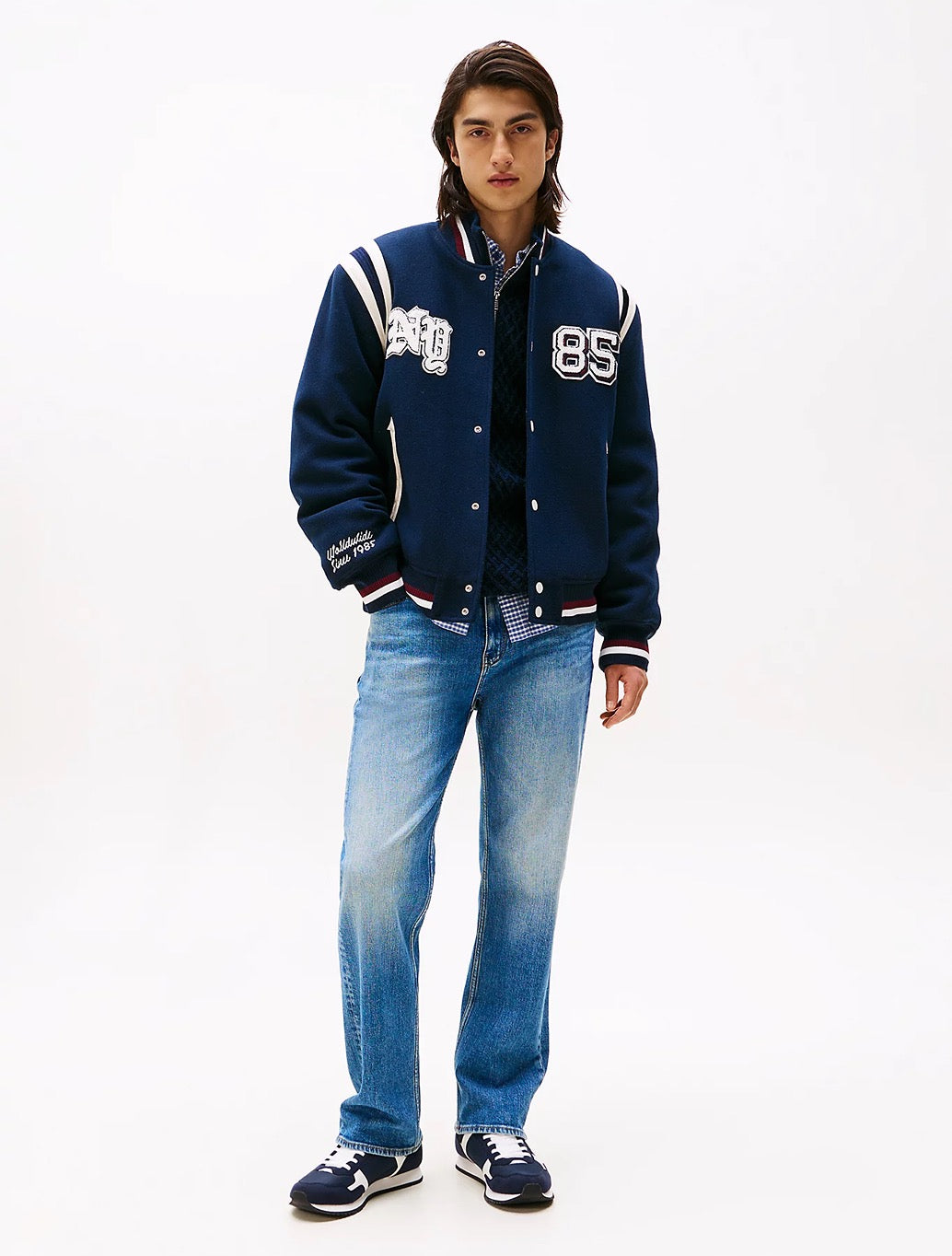 Tommy Jeans - Mixed Texture Trainers - Navy
