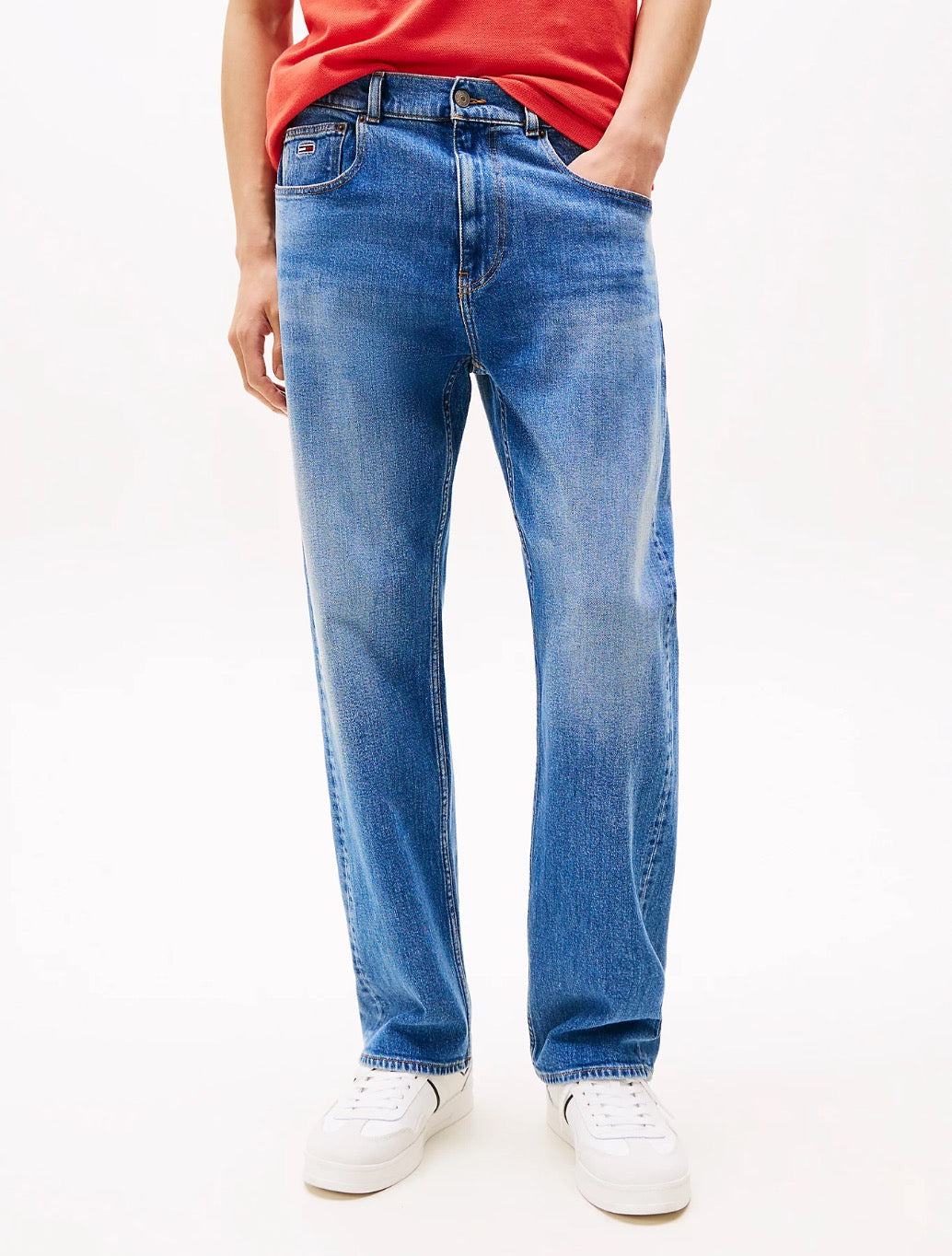 Tommy Jeans - Otis Faded Straight Leg Jeans - Denim Blue
