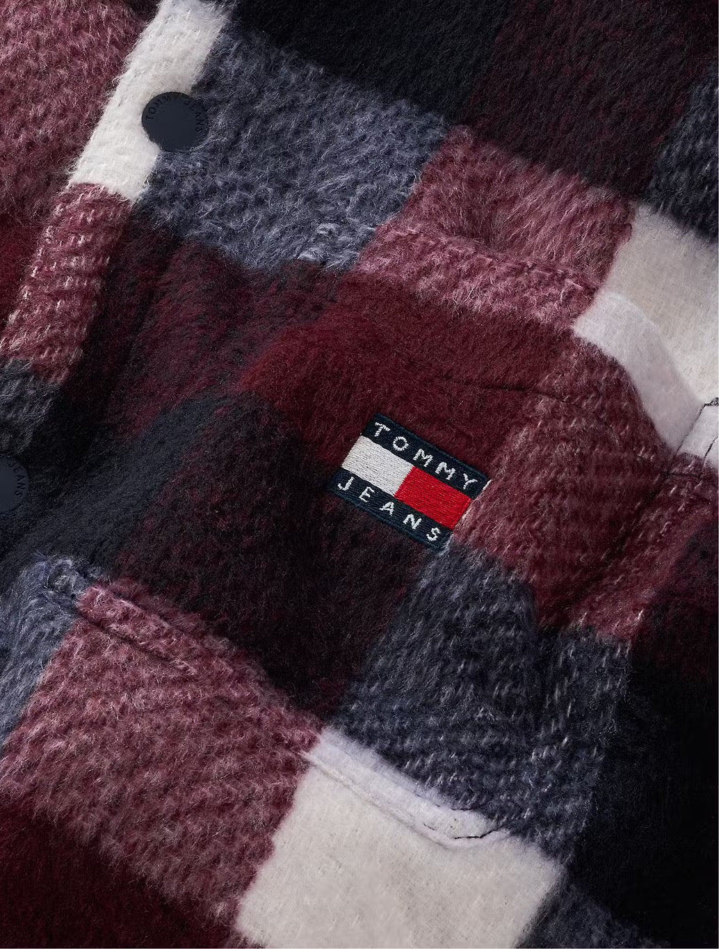 Tommy Jeans - Flannel Check Oversized Fit Overshirt - Navy Check