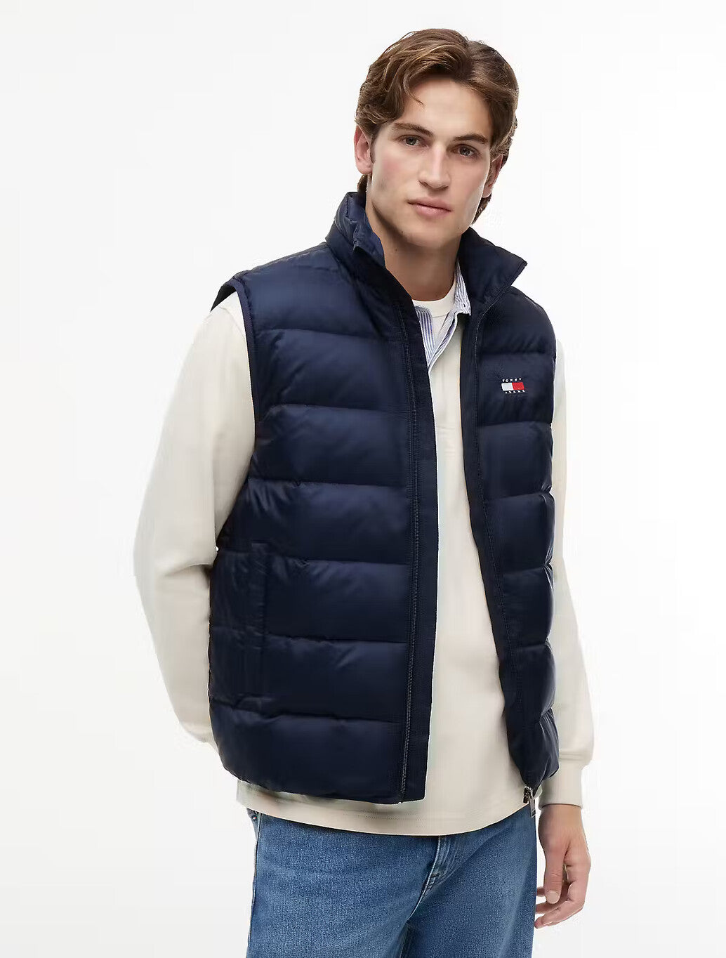 Tommy Jeans Packable Lightweight Down Gilet in Dark Blue