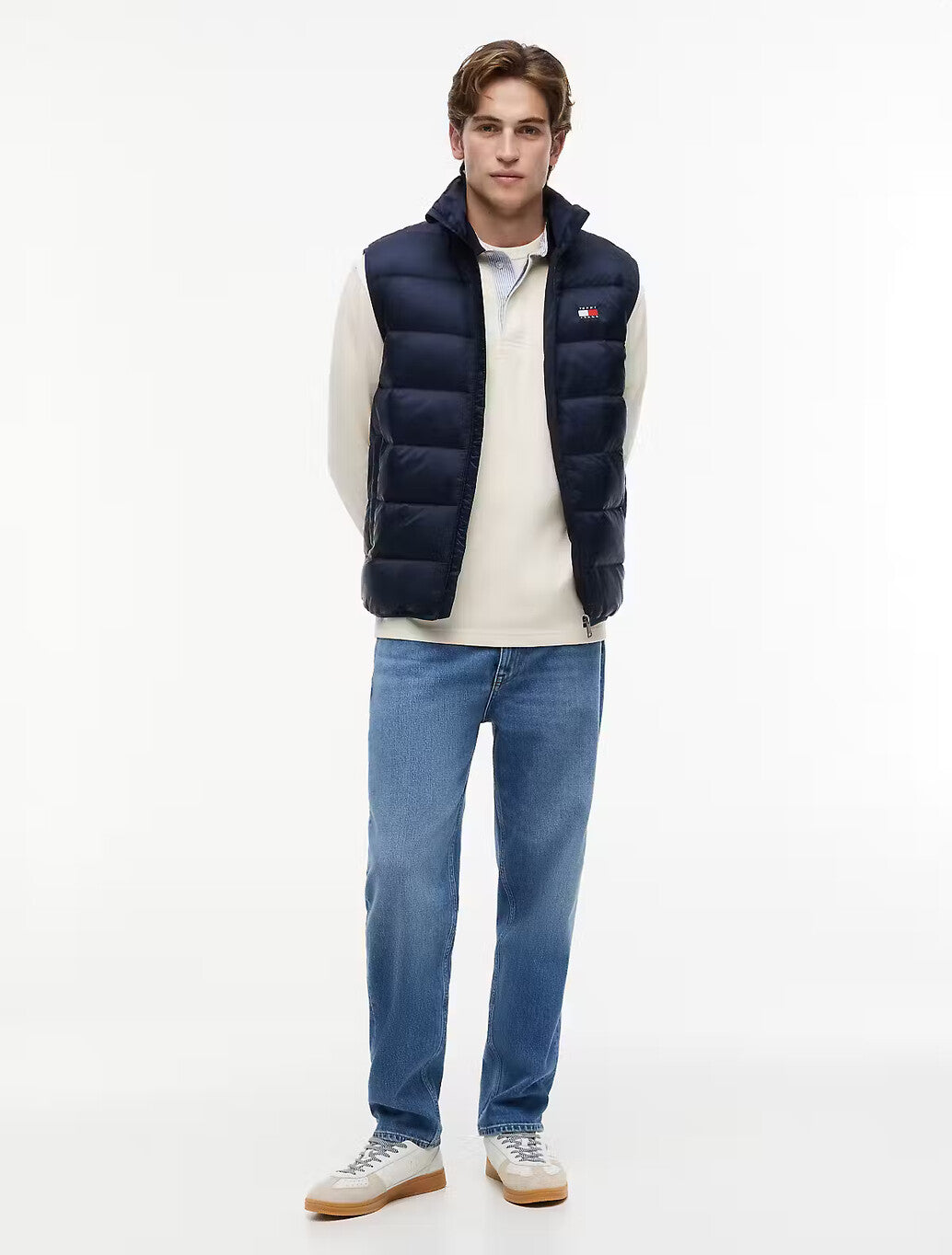 Tommy Jeans Packable Lightweight Down Gilet in Dark Blue