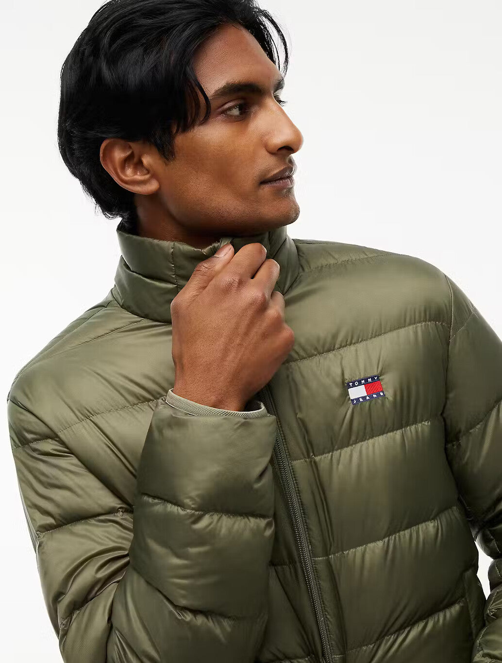 Tommy Jeans Packable Down Jacket in Khaki