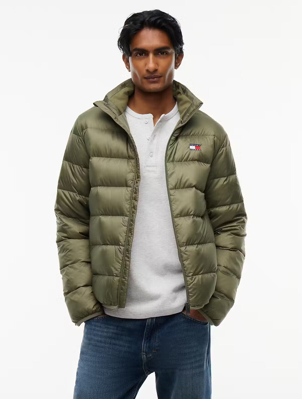 Tommy Jeans Packable Down Jacket in Khaki