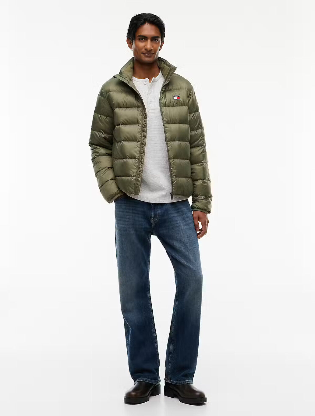 Tommy Jeans Packable Down Jacket in Khaki