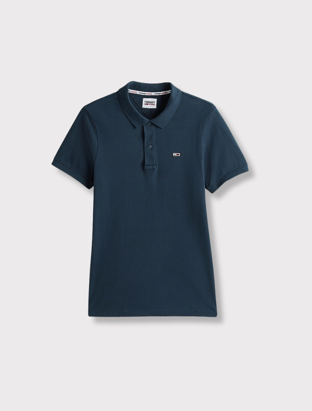 Tommy Jeans - Pure Cotton Slim Fit Polo Shirt - Navy