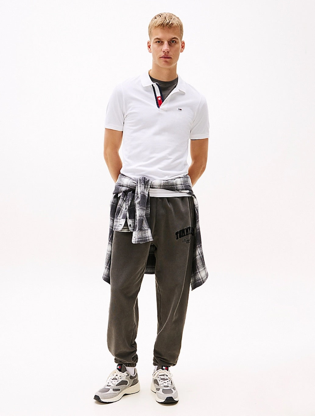 Tommy Jeans - Pure Cotton Slim Fit Polo Shirt - White